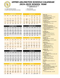 Upper Arlington Schools Calendar 2024 2025 Academic Year