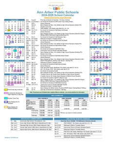Ann Arbor Public Schools Calendar 2025 | Holidays