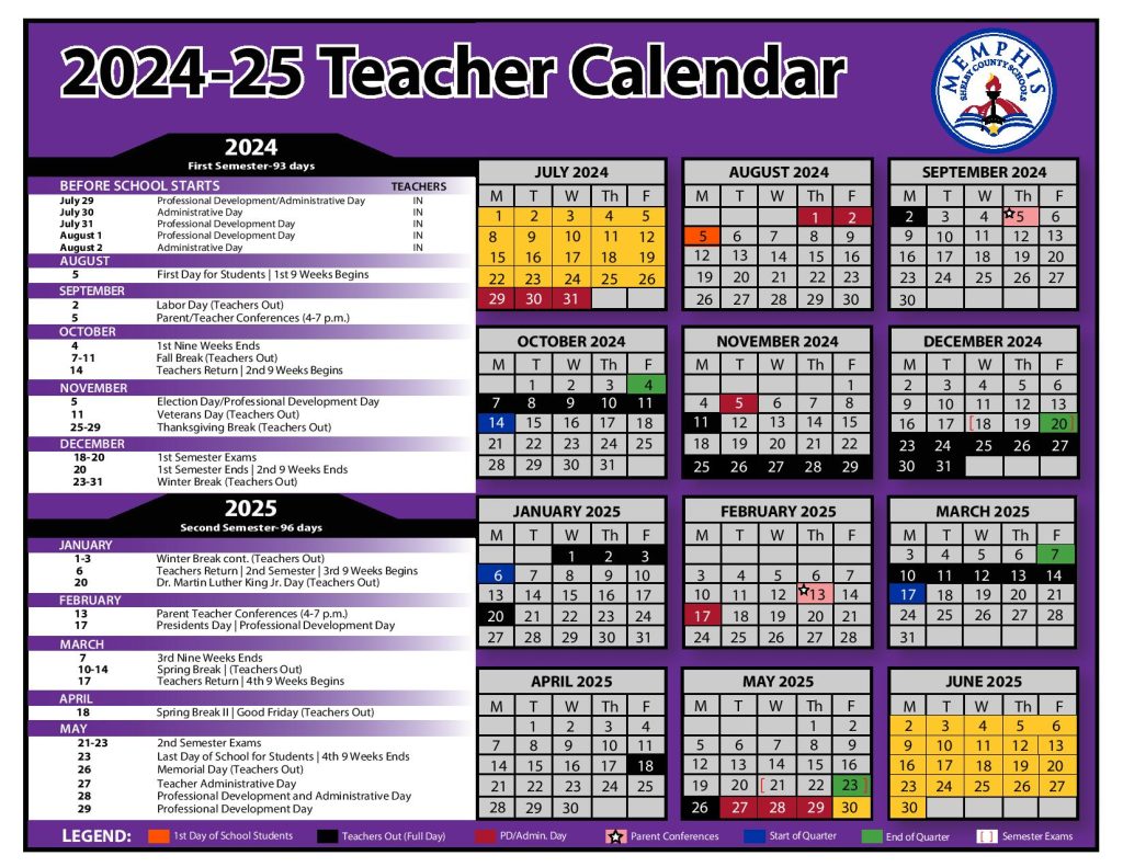 Shelby County Schools Calendar