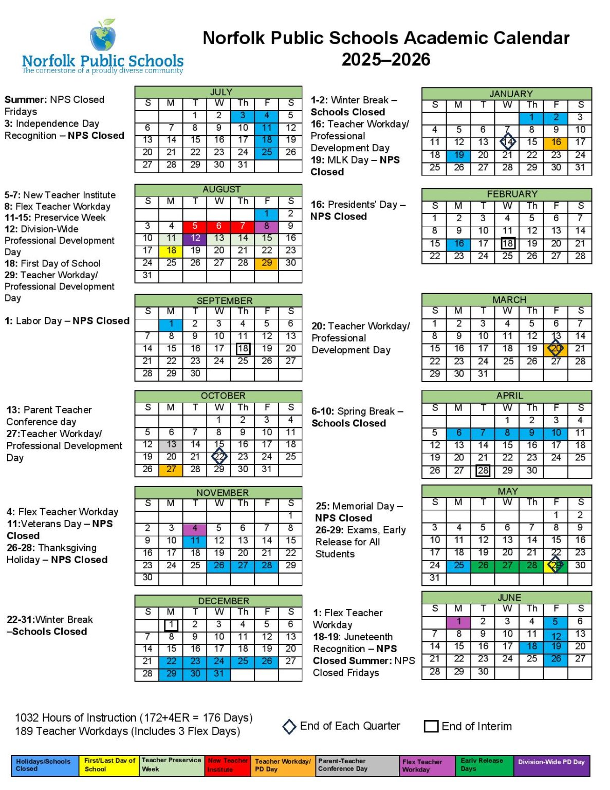 Norfolk Public Schools Calendar 2025 2026 Download Now